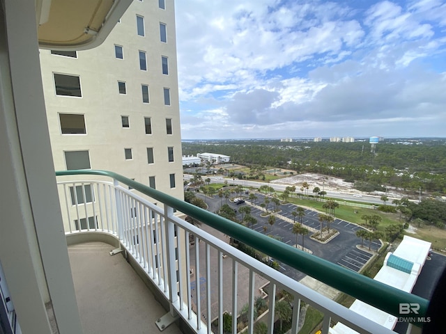 view of balcony