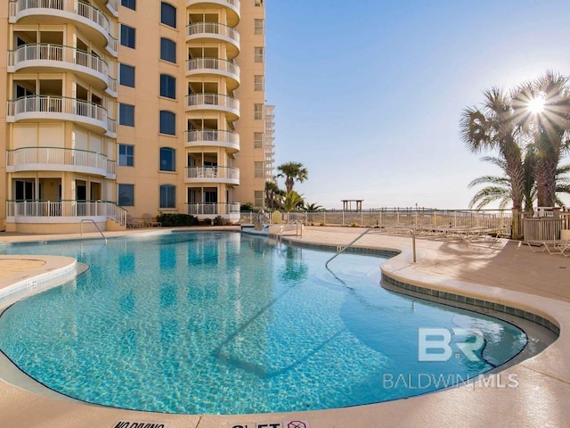 view of pool