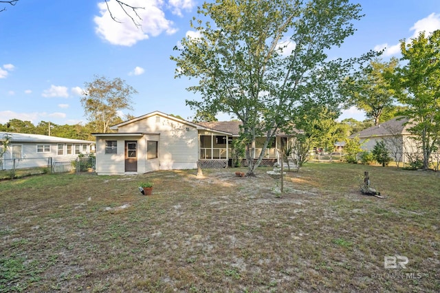 view of back of property