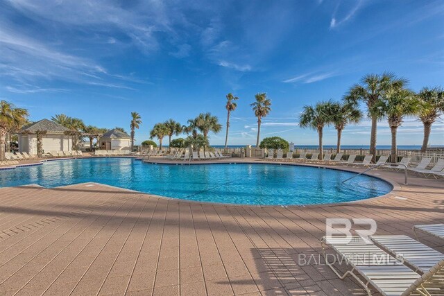 view of pool with a patio area