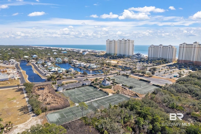 527 Beach Club Trl Unit D601, Gulf Shores, AL 36542 - drone / aerial view with a water view and a city view