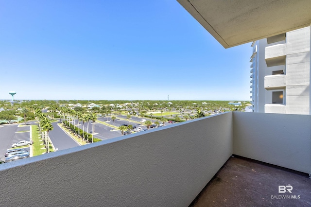 view of balcony