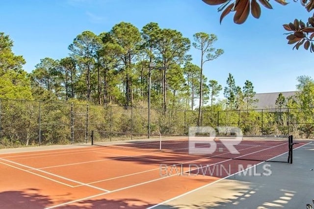 view of tennis court