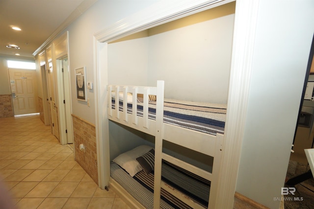 view of tiled bedroom