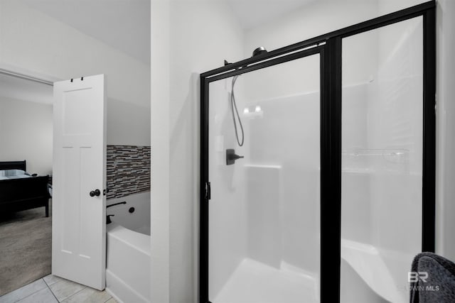 1246 Pembroke Way, Foley, AL 36535 - ensuite bathroom with a shower stall, a garden tub, and tile patterned floors