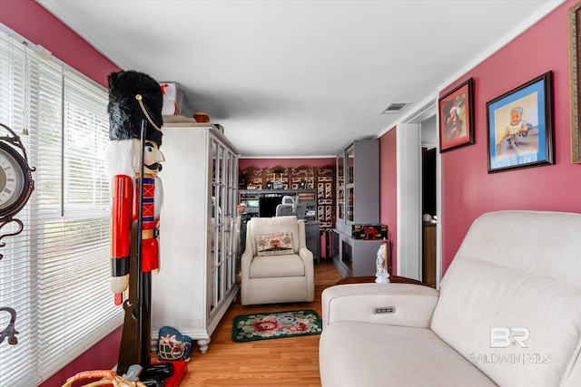 interior space featuring hardwood / wood-style flooring