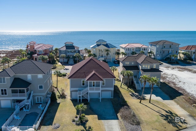 3214 Dolphin Dr, Gulf Shores, AL 36542 - drone / aerial view with a residential view and a water view