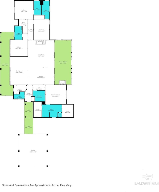 21151 Caveletti Cir, Fairhope, AL 36532 - view of floor plan / room layout
