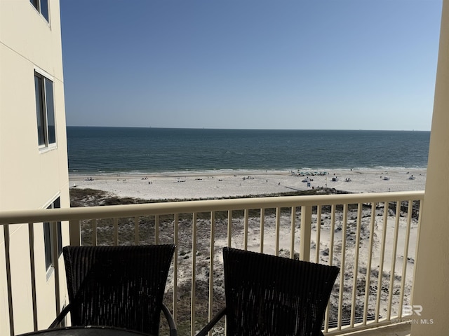 water view with a beach view