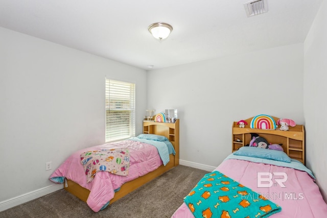 bedroom with carpet