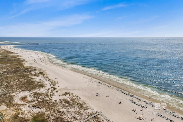 water view with a beach view