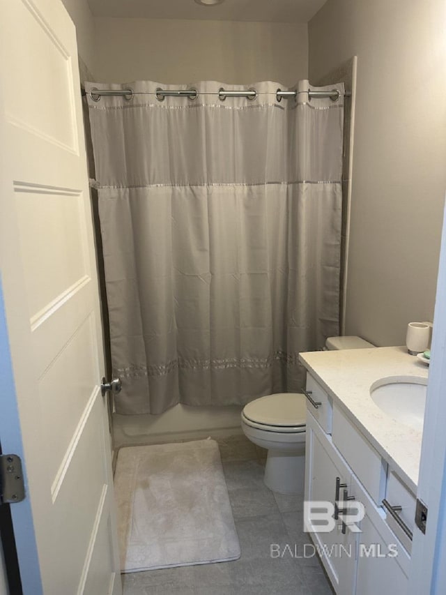 3872 Stafford Blvd, Gulf Shores, AL 36542 - full bathroom with vanity and tile patterned floors