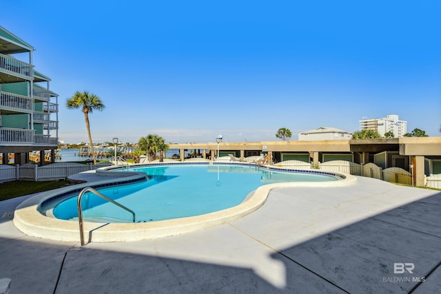 view of pool
