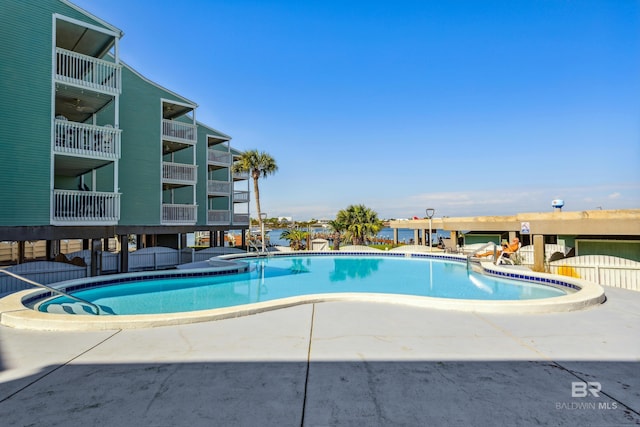 pool featuring a patio