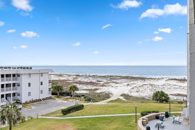 water view featuring a view of the beach