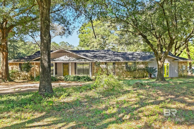 view of ranch-style house