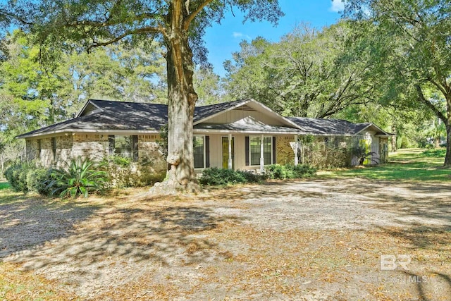 view of ranch-style home