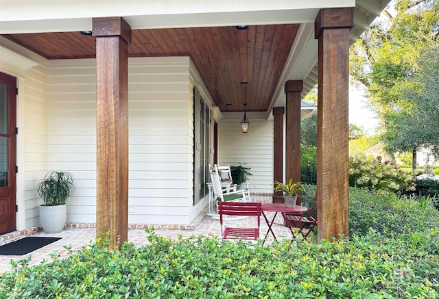 view of patio / terrace featuring a porch