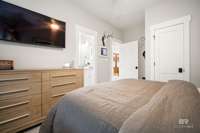 bedroom with ensuite bath