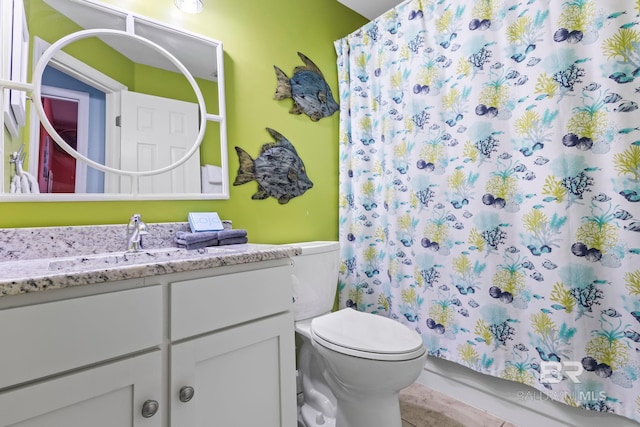 25250 Perdido Beach Blvd Unit 304E, Orange Beach, AL 36561 - bathroom featuring toilet, vanity, and shower / bath combo