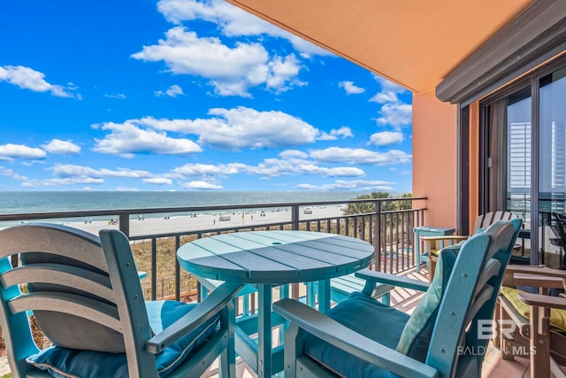 25250 Perdido Beach Blvd Unit 304E, Orange Beach, AL 36561 - balcony featuring a beach view and a water view