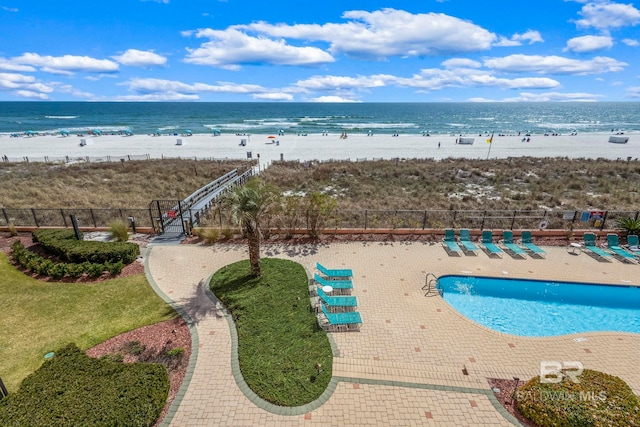 25250 Perdido Beach Blvd Unit 304E, Orange Beach, AL 36561 - exterior space featuring a view of the beach and a water view