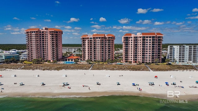 25250 Perdido Beach Blvd Unit 304E, Orange Beach, AL 36561 - birds eye view of property with a city view and a view of the beach