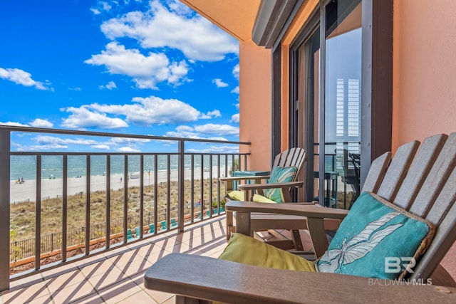 25250 Perdido Beach Blvd Unit 304E, Orange Beach, AL 36561 - balcony featuring a water view and a view of the beach