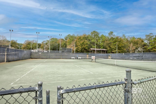 view of sport court