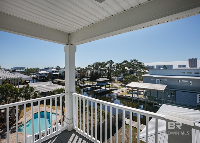 view of balcony