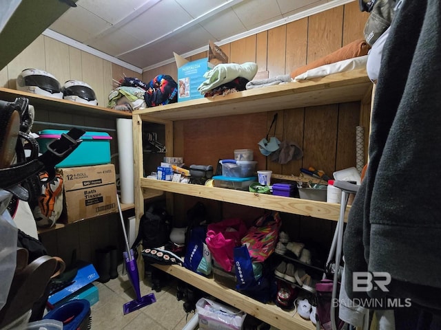 view of storage room