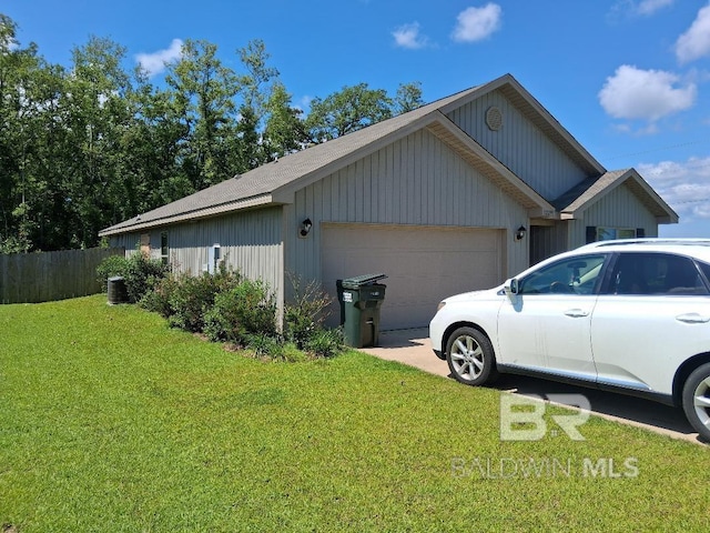 32299 Terranova Loop, Lillian, AL 36549 - view of home's exterior with a garage, central AC, and driveway