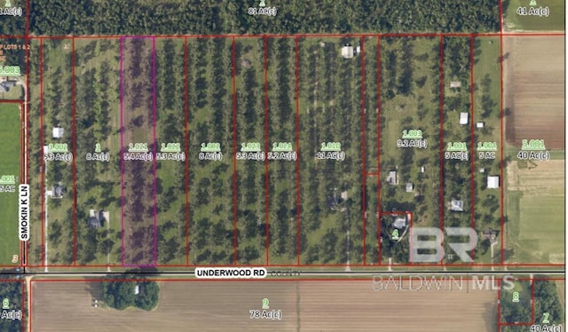 0 Underwood Rd, Summerdale AL, 36580 land for sale