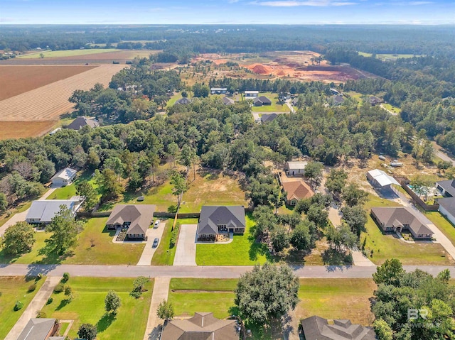 bird's eye view featuring a residential view