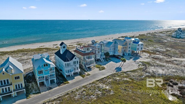 1402 W Dune Dr, Gulf Shores, AL 36542 - bird's eye view with a beach view and a water view