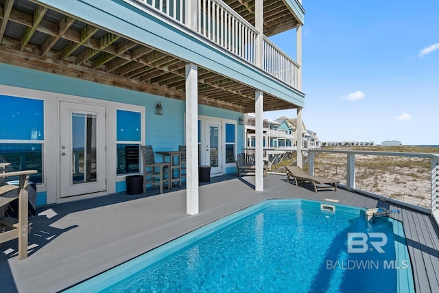 1402 W Dune Dr, Gulf Shores, AL 36542 - outdoor pool featuring a patio