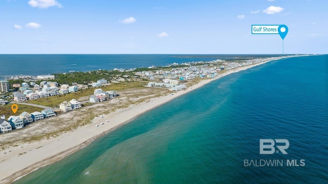 1402 W Dune Dr, Gulf Shores, AL 36542 - aerial view featuring a beach view and a water view
