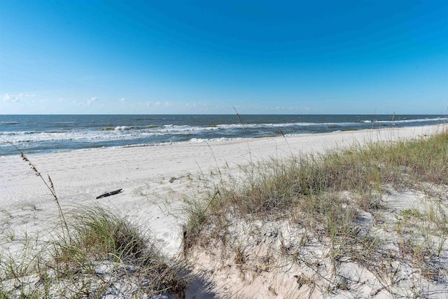 property view of water with a view of the beach