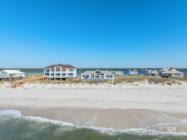 property view of water with a view of the beach