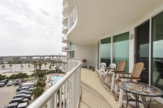 view of balcony