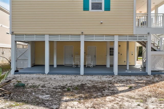 back of house featuring a patio area