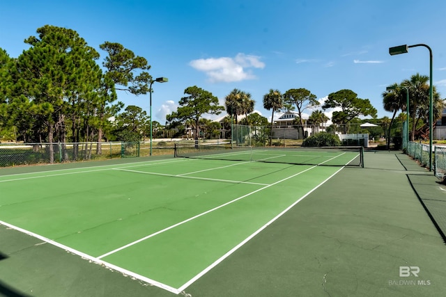 view of tennis court