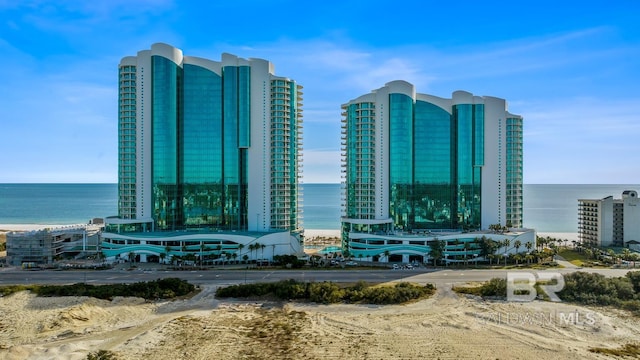 view of city featuring a water view