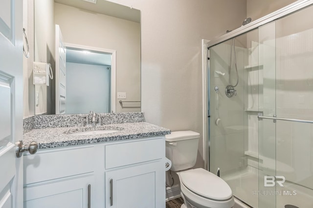 24774 Smarty Jones Cir, Daphne, AL 36526 - bathroom with a shower stall, toilet, and vanity
