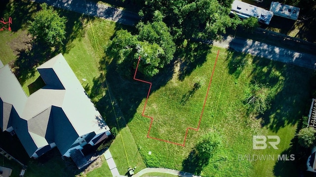 32 Viale Bellezza, Fairhope, AL 36532 - aerial view of property's location with property parcel outlined
