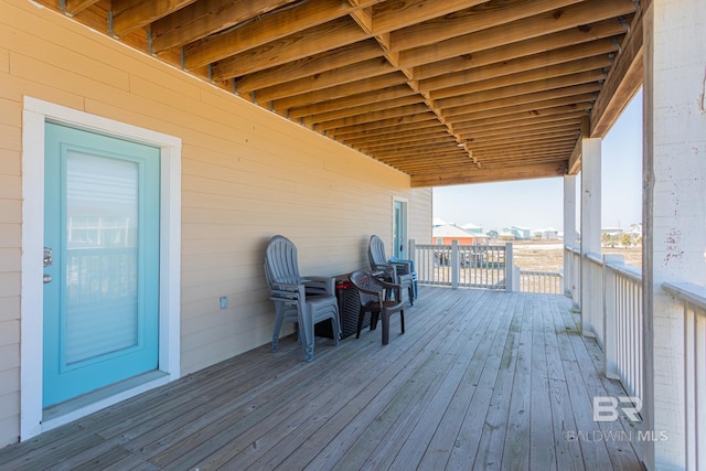 view of wooden terrace