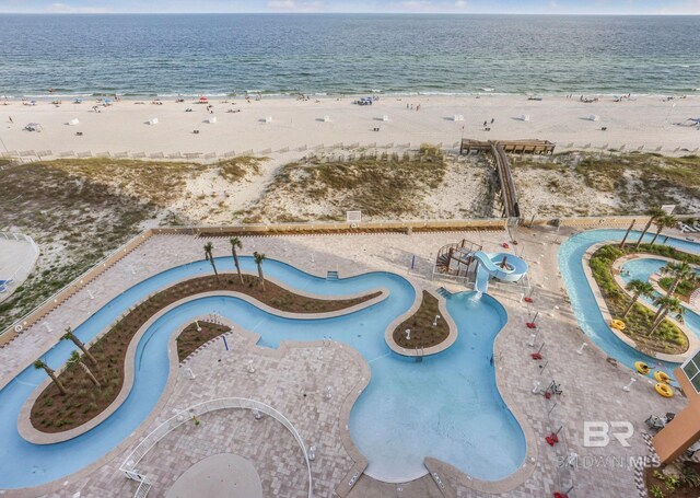 23008 W Perdido Beach Blvd Unit 1905, Orange Beach, AL 36561 - aerial view of property's location featuring waterfront with a beach