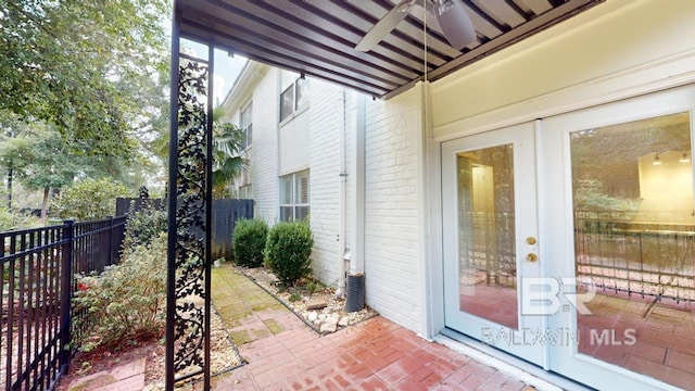 4009 Old Shell Rd Unit C13, Mobile, AL 36608 - view of patio featuring a ceiling fan