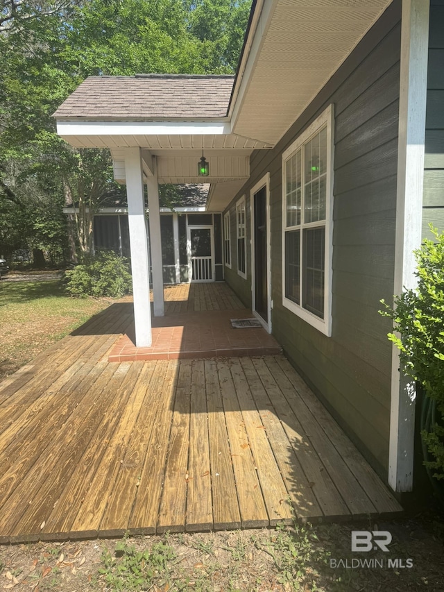 32098 Jessup Ln, Lillian, AL 36549 - view of wooden deck