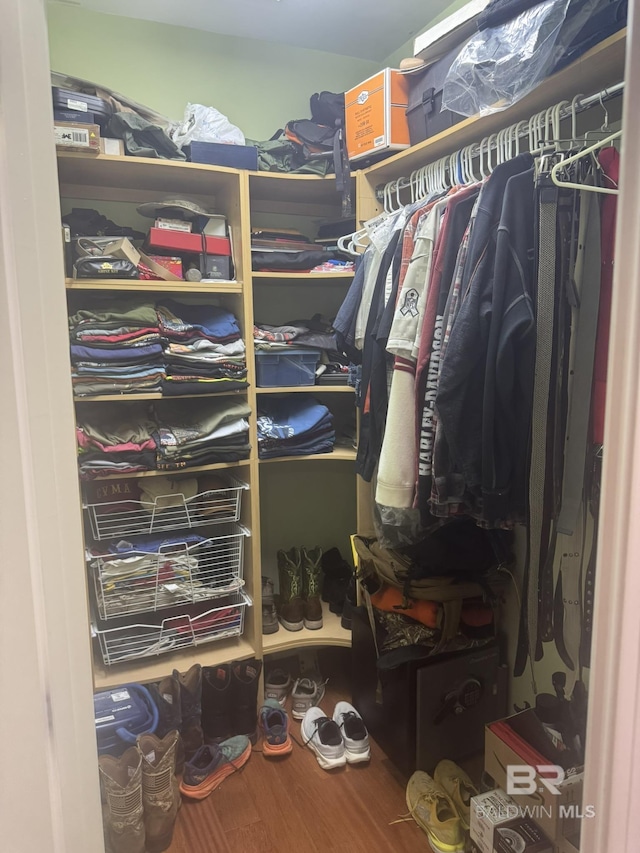 32098 Jessup Ln, Lillian, AL 36549 - spacious closet with wood finished floors